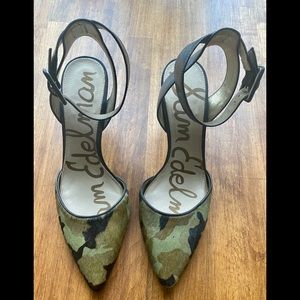 Sam Edelman Camo Fur Heels